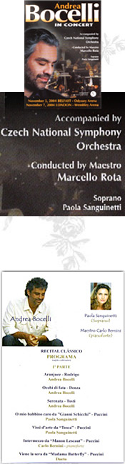 Paola Sanguinetti e Andrea Bocelli